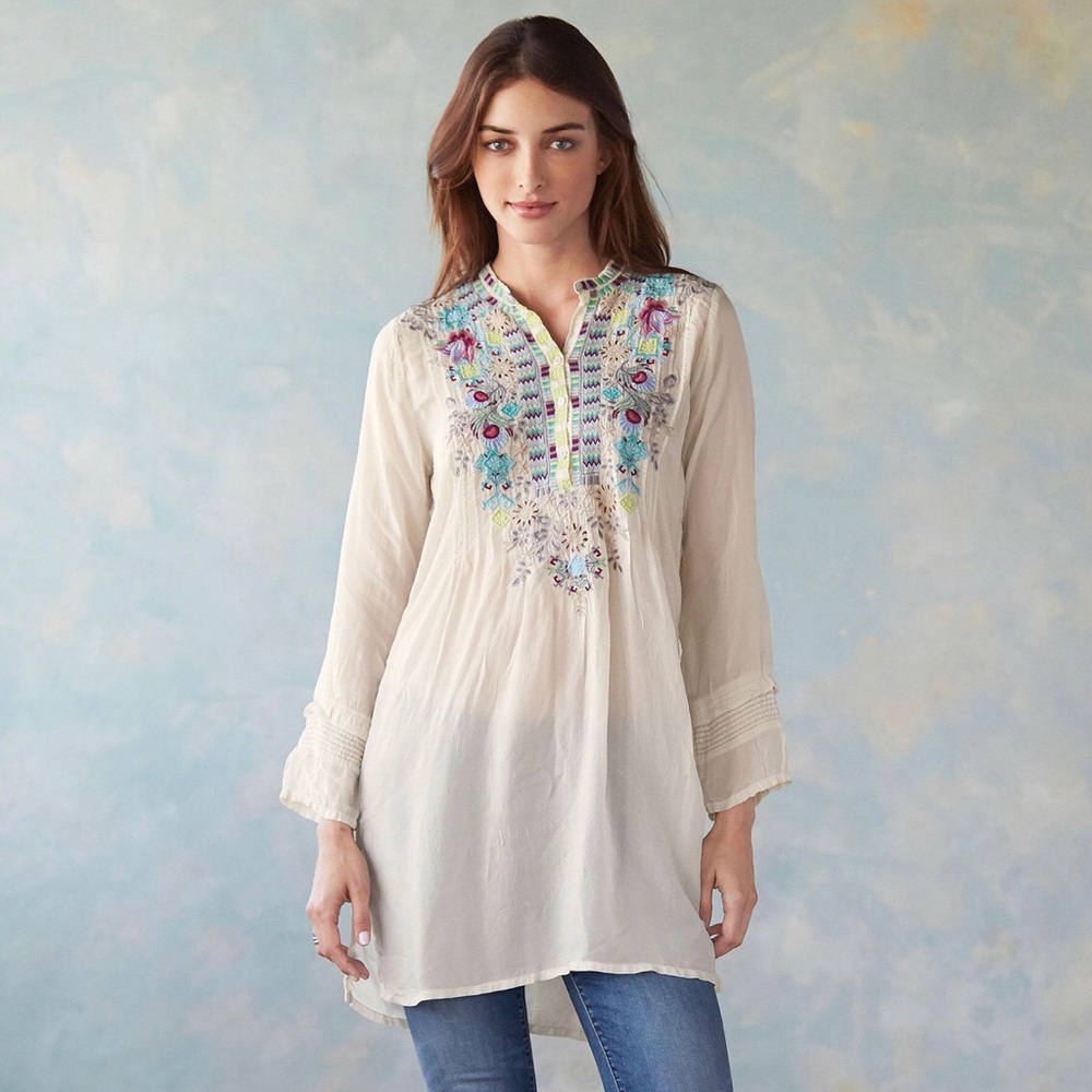 SOLD OUT! JOHNNY WAS | Arie Tunic Ivory